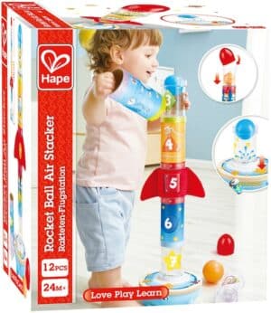 Hape Stapelspielzeug »Raketen-Flugstation«