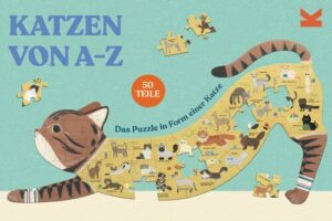 Laurence King Konturenpuzzle »Katzen von A bis Z«