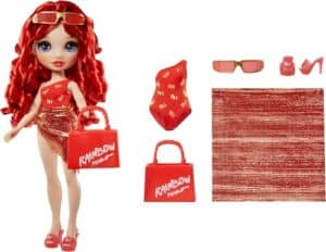 RAINBOW HIGH Anziehpuppe »Rainbow High Swim & Style Fashion Doll- Ruby (Red)«