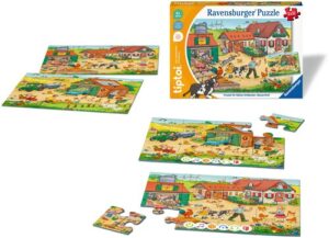 Ravensburger Puzzle »tiptoi® Puzzle für kleine Entdecker: Bauernhof«