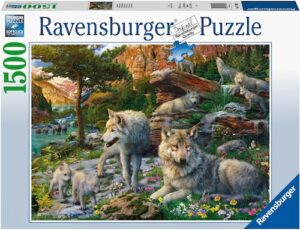 Ravensburger Puzzle »Wolfsrudel im Frühlingserwachen«