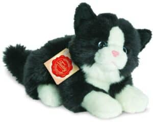 Teddy Hermann® Kuscheltier »Katze liegend schwarz/weiß