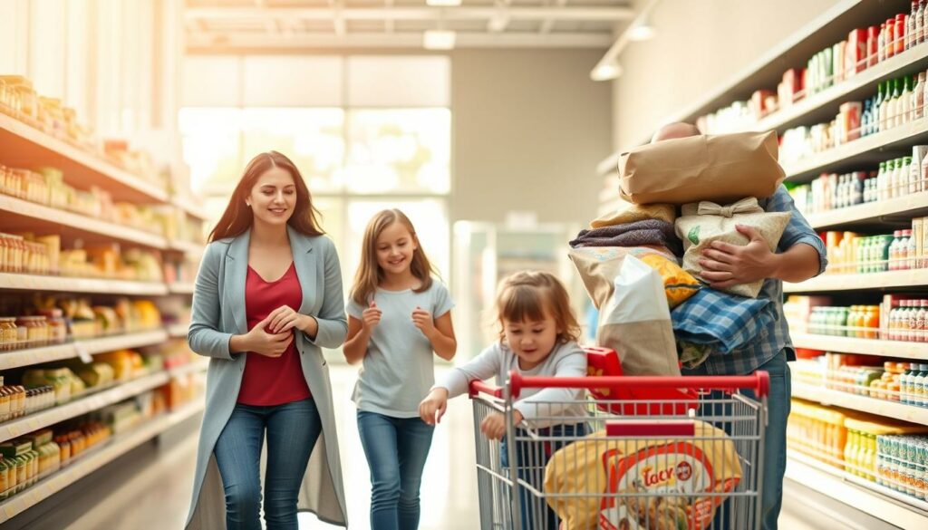 Einkaufen mit Kindern